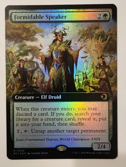 Mtg Lorwyn Eclipsed Formidable Speaker Extended Art NM Foil - Image 1