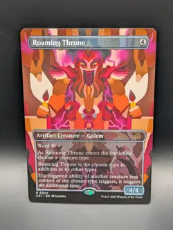 MTG - Roaming Throne - BORDERLESS ALT ART - Artifact Creature - LCI 344 - NM - Image 1