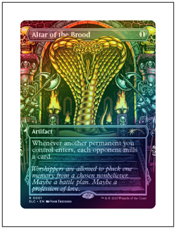 1x Altar of the Brood, 0001, Foil, Secret Lair Encyclopedia, Magic MTG NM - Image 1