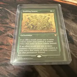 MTG Doubling Season Foil Commander Masters Pack Fresh Magic The Gathering - Image 1