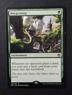 MTG Burgeoning - Conspiracy: Take the Crown - Regular Lightly Played - Image 1