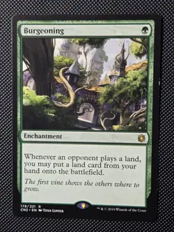 MTG Burgeoning - Conspiracy: Take the Crown - Regular Lightly Played - Image 2