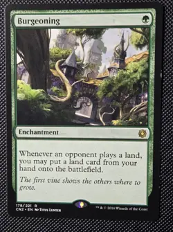 MTG Burgeoning - Conspiracy: Take the Crown - Regular Lightly Played - Image 3