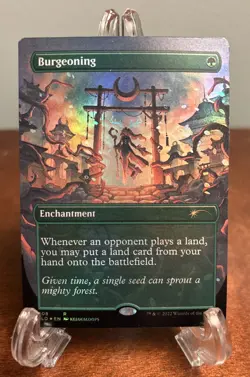 MTG Burgeoning (Borderless) Secret Lair Drop Foil LP Magic: The Gathering #408 - Image 1