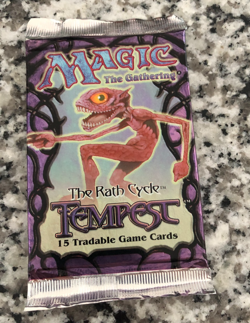 MTG: TEMPEST Factory Sealed Booster Pack from Box - Image 1