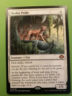 Magic the gathering 🇨🇦 Only. Ocelot Pride Modern horizons 3 NM Mythic #38 - Image 1