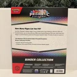 Pokemon TCG SV8.5 Prismatic Evolutions Binder Collection Box Factory Sealed - Image 2