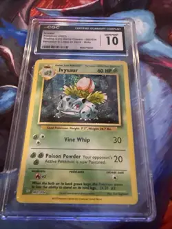 CGC 10 Gem Mint Ivysaur Holo 002/034 Trading Card Game Classic CLV Pokemon Card - Image 1