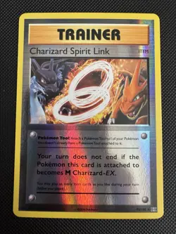 Pokemon TCG Charizard Spirit Link Reverse Holo Card 75/108 XY Evolutions - Image 1
