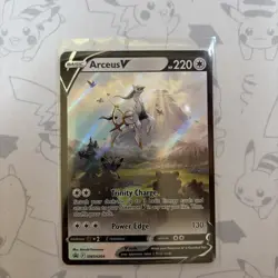 Pokemon TCG Arceus V Sword & Shield Swsh204 Holo Promo NM Condition - Image 1