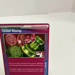 Unfair Stamp 165/167 - Prize Pack Series 6 Pokemon TCG Play Stamped Ace Spec - Image 5