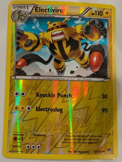 Electivire 43/122 - XY BREAKPoint Pokemon Reverse Holo Foil Nice! - Image 1