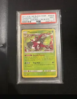 Pokemon TCG Tsareena Sun & Moon SM26 Promo PSA 9 Graded Card Holo Rare - Image 1
