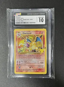 POKEMON CELEBRATIONS 25TH ANNIVERSARY CGC 10 GEM MINT CHARIZARD HOLO 4/102 - Image 1
