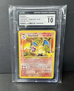 POKEMON CELEBRATIONS 25TH ANNIVERSARY CGC 10 GEM MINT CHARIZARD HOLO 4/102 - Image 3