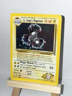 Pokemon TCG Lt. Surge's Magneton Gym Heroes 8/132 Holo Unlimited Rare - Image 2