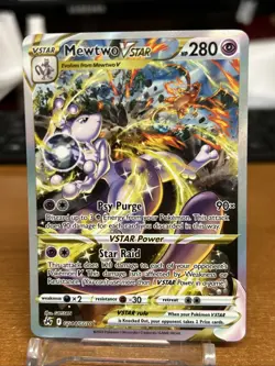 Pokemon Mewtwo VSTAR GG44/GG70 Crown Zenith: Galarian Gallery Holo - Image 1