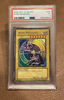 Yu-Gi-Oh 2002 Dark Magician SDY-006 Ultra Rare PSA - Image 1
