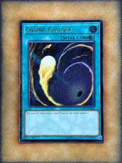 Yugioh Cosmic Cyclone OP07-EN003 Ultimate Rare NM - Image 1