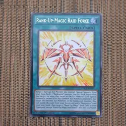 1996 Yu-Gi-Oh! 1st Edition Rank Up Magic Raid Force DOCS-EN054 Rare - Image 2