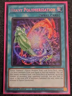 Heavy Polymerization MP24-EN150 Prismatic Secret Rare Foiling 1st Yugioh NM - Image 1