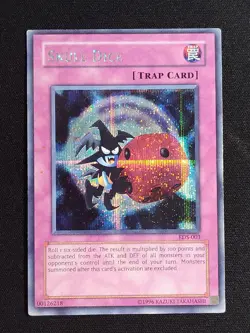 Skull Dice Yu-Gi-Oh Promo Card EDS-003 Prismatic Secret Rare Lightly Played LP - Image 1