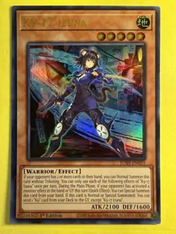 YuGiOh ~ K9-17 Izuna JUSH-EN031 ~ Justice Hunters 1st Edition ~ Pack Fresh - Image 1
