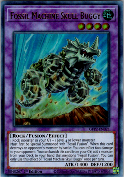 YuGiOh Fossil Machine Skull Buggy 1st Edition GFP2-EN021 Ultra rare foil - Mint - Image 1