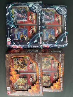One Piece Card Game: Illustration Box (IB-05) Vol.5 x2 and Vol.6 x2 Sealed! 🔥 - Image 1