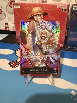 Monkey D Luffy Leader ST21-001 One Piece TCG Gear 5 EX Foil Near Mint Single - Image 1