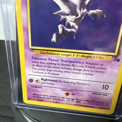 Pokemon TCG Haunter Fossil 21/62 Unlimited Regular Non-Holo Card WOTC LP - Image 5