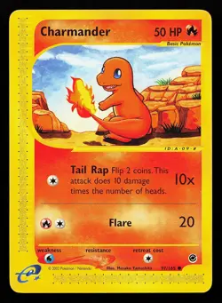 Charmander 97/165 Common Expedition Pokemon Card - Image 1