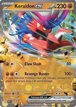 Koraidon ex 197 Sv: Scarlet & Violet Promo Cards Holo NM - Image 1