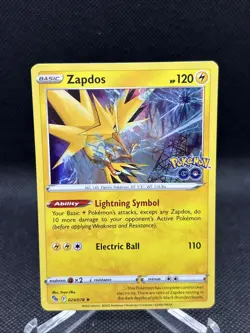 Zapdos Pokemon GO Card - Lightning Symbol Ability, Electric Ball 029/078 - Image 4