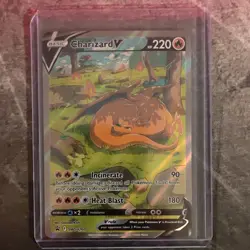 Pokemon Charizard V SWSH260 Black Star Promo Full Art Holo Card 220HP - Image 1