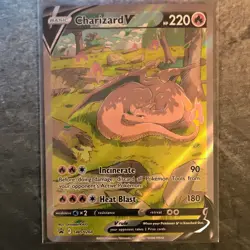 Pokemon Charizard V SWSH260 Black Star Promo Full Art Holo Card 220HP - Image 2