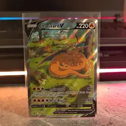 Pokemon Charizard V SWSH260 Black Star Promo Full Art Holo Card 220HP - Image 5