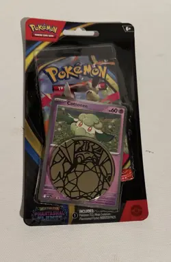 Pokemon TCG Phantasmal Flames Blister & Coin Pack Cottonee Promo Card - Sealed - Image 1
