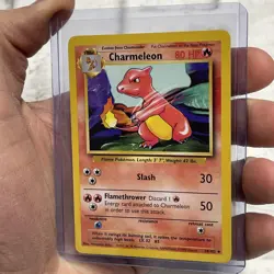 Pokemon Charmeleon 24/102 Base Set Uncommon Unlimited NM Near Mint Vintage Card - Image 2