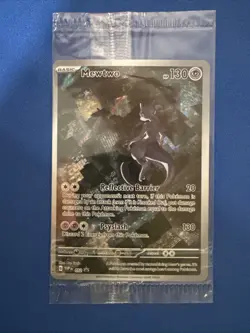 Pokemon Mewtwo 052 Scarlet & Violet Promo Holo Card Sealed - Image 2