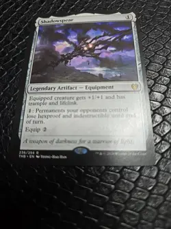 Magic The Gathering Shadowspear, MTG, Theros Beyond Death Card! - Image 1