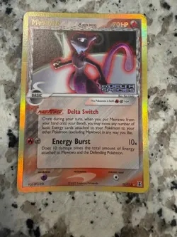 # 12/113 mewtwo & delta species stamped pokemon card - Image 2