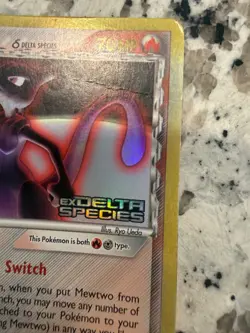 # 12/113 mewtwo & delta species stamped pokemon card - Image 3