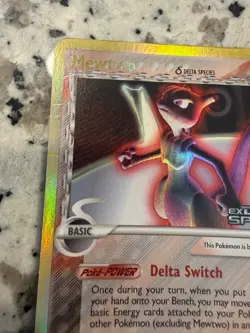 # 12/113 mewtwo & delta species stamped pokemon card - Image 4