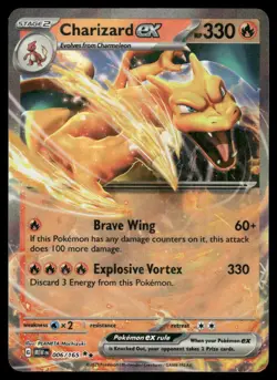 Pokemon Cards Charizard ex 006/165 151 Double Rare NM - Image 1