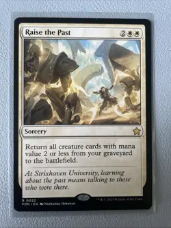 MTG magic 1x Raise the Past (M/NM) Foundations - Image 1