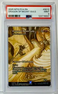 *PSA MINT 9* MTG Final Fantasy "Dragon of Mount Gulg" #0012 FCA Showcase *NICE* - Image 1