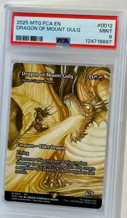 *PSA MINT 9* MTG Final Fantasy "Dragon of Mount Gulg" #0012 FCA Showcase *NICE* - Image 5