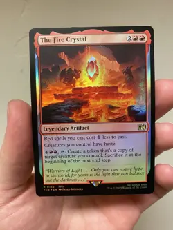 The Fire Crystal, Foil, Final Fantasy, Magic The Gathering MTG NM - Image 1