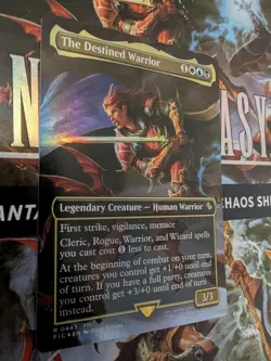 The Destined Warrior (Borderless) Commander: Final Fantasy Foil MTG NM - Image 2